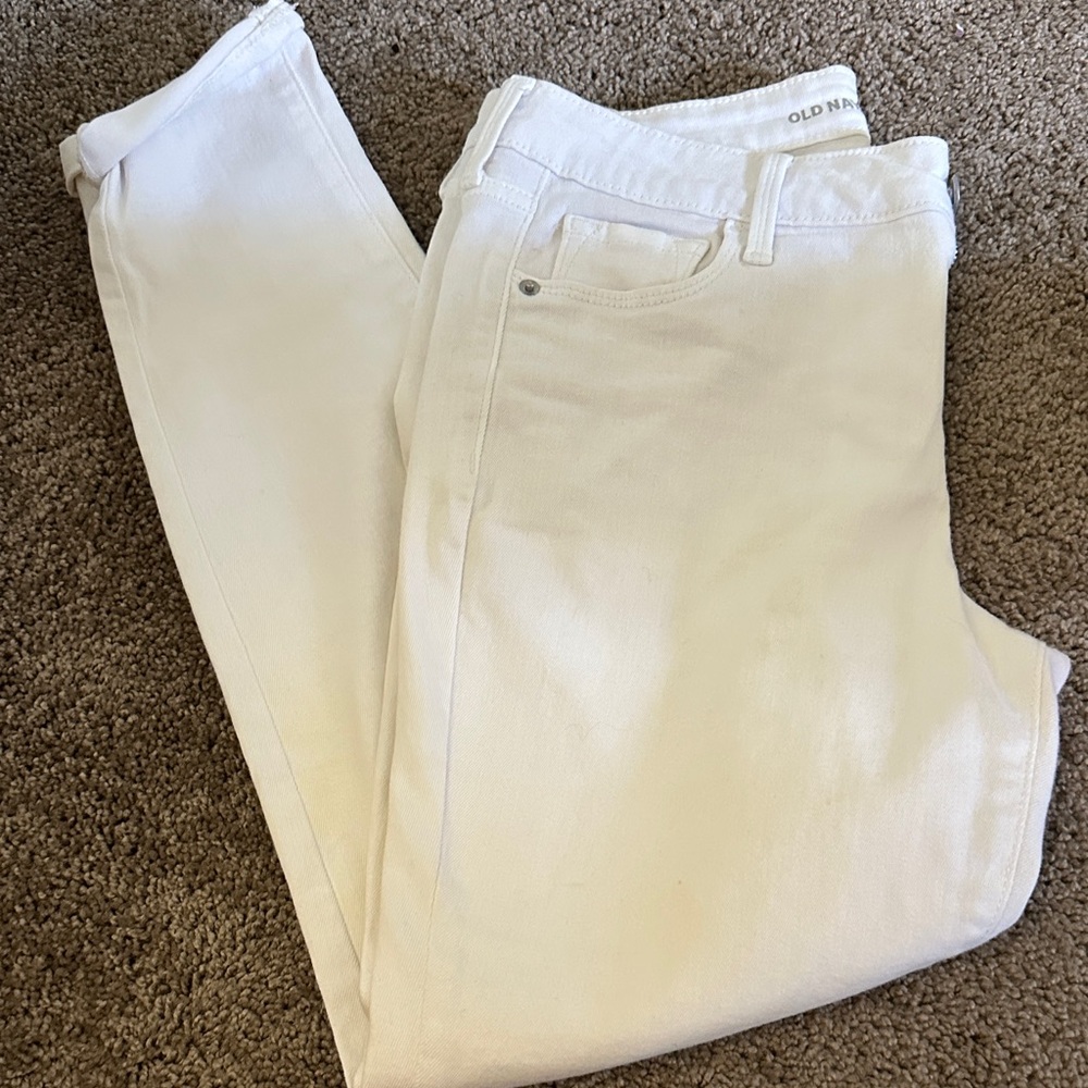 Old Navy Classic White Denim Pants